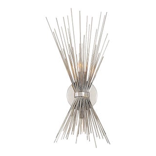Visual Comfort Strada Small Sconce in Polished Nickel - Like New For Sale
