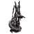 Bronzed Metal Swimming Otters in Kelp Garden Fountain Sculpture For Sale - Image 16 of 16