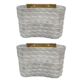 Wall Lamps with Murano Glass Modules attributed to Angelo Seguso, 1960s, Set of 2 For Sale