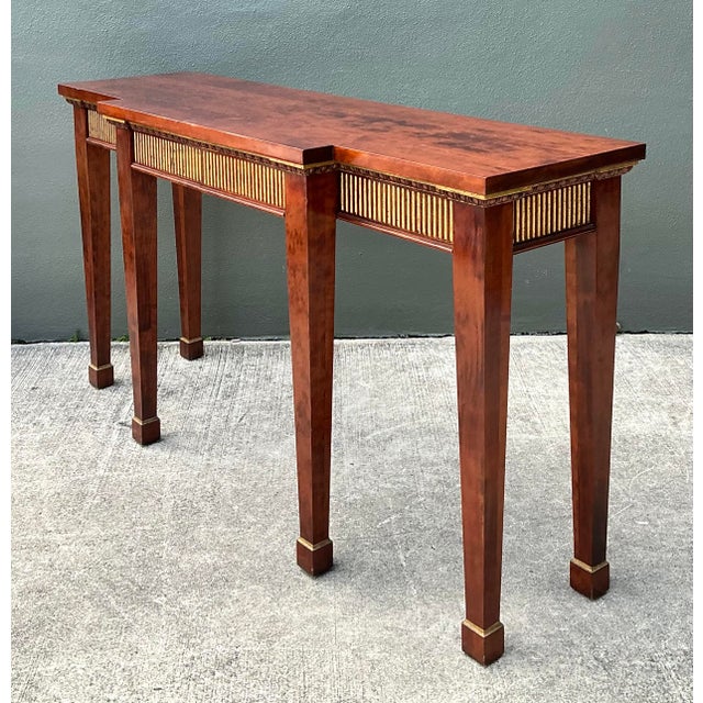Late 20th Century Vintage Gilt Tipped Console Table For Sale - Image 5 of 12