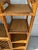 Wood 1980s Etagere Pagoda Style Bamboo Rattan Entertainment Center Bookcase For Sale - Image 7 of 12