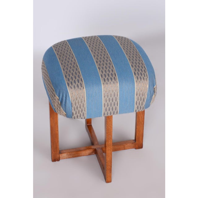 Art Deco Beech Stool, Czechia, 1930s For Sale - Image 4 of 7