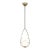 AERIN By Visual Comfort Studio Galassia 1-Light Pendant in Burnished Brass For Sale
