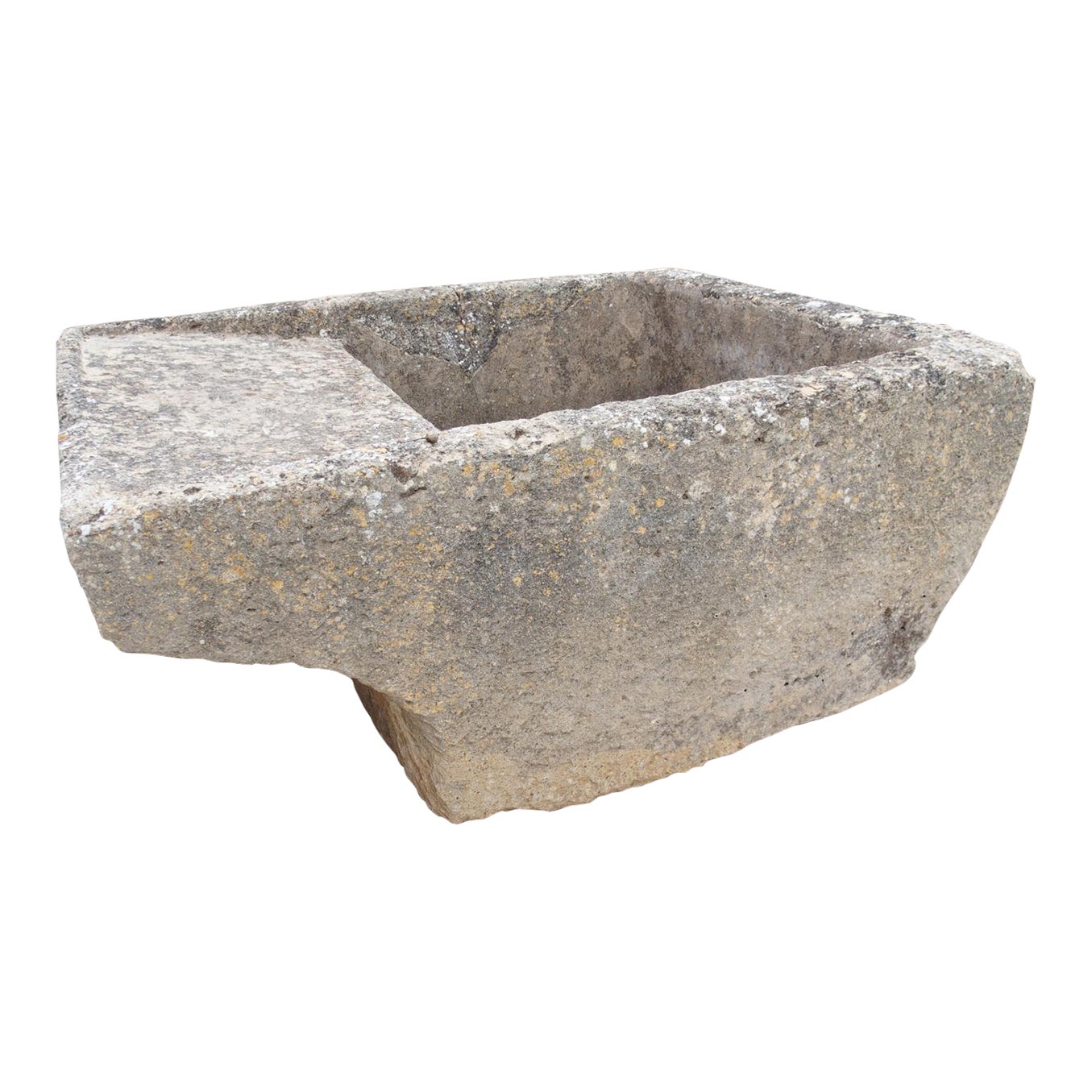 19th Century Single Limestone Block Lavoir Wash Trough From Burgundy ...