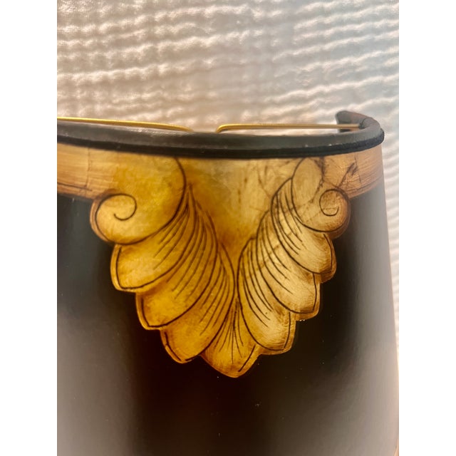 2020s Baroque Handmade Goldleafed Lamp shades - a Pair For Sale - Image 5 of 6