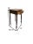 A classic mahogany one-drawer side table with a spindle leg and brass handle — the bedside or end table that goes with...