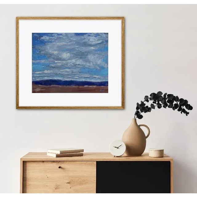 Quiet Places & Desertscapes — Nevada Cloudscape Original oil painting by L Haas, 20 x 16 unframed canvas panel, signed....