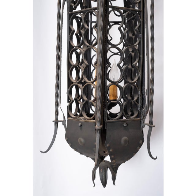 Late 19th Century Wrought Iron Lantern For Sale - Image 4 of 9