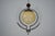 Art Deco Italian Pendant Light with Etched Glass and Amber Globe, 1930s For Sale - Image 9 of 17
