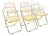 Plia Chairs by Anonima Castelli, Set of 6 For Sale
