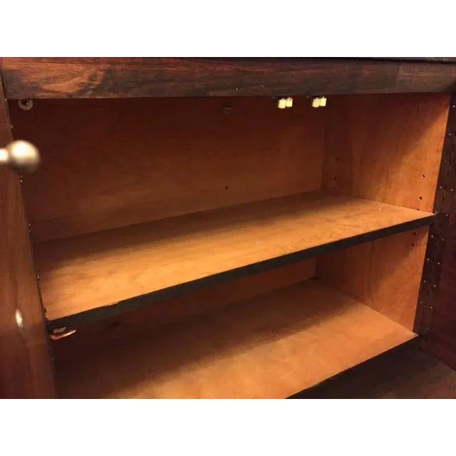 Mid-Century Modern Long Wall-Mounted Credenza For Sale - Image 3 of 9