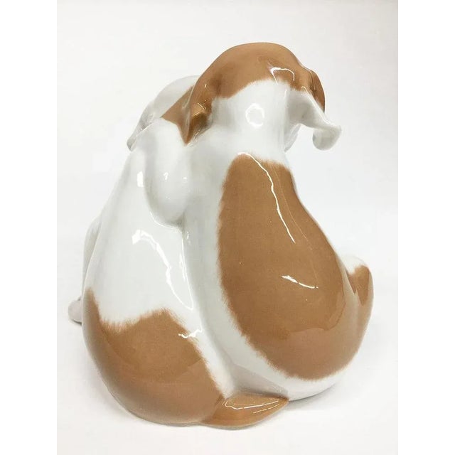Porcelain Pointer Puppies Figurine from Royal Copenhagen Denmark, 1889-1922 For Sale - Image 3 of 7