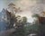 Gray Flemish 18th Century Oil on Canvas, Suburban Street with Wayfarers For Sale - Image 8 of 12