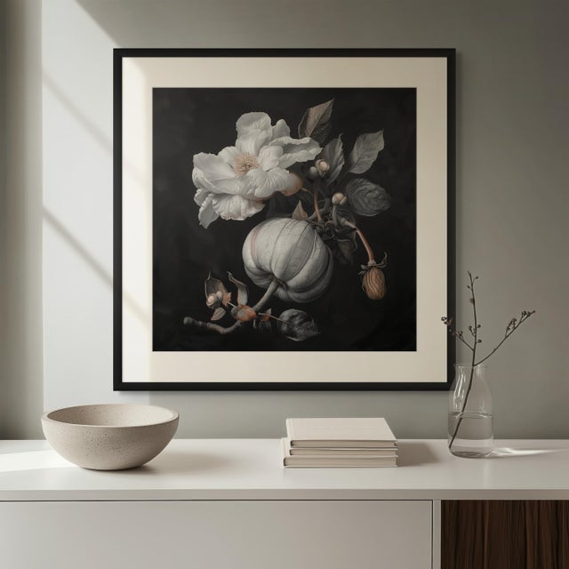 Set of 4 - Art Wall Installation 40" X 40" - 'Blossoming Flowers' - Limited Edition Botanical Photograph Prints For Sale - Image 10 of 12