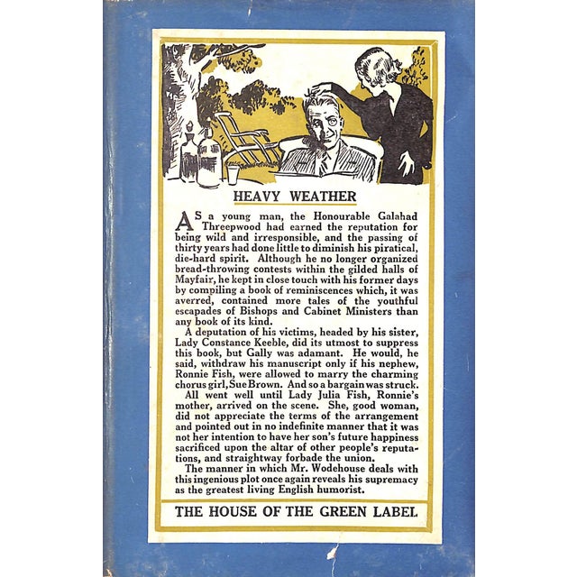 "Heavy Weather" Book 1933 Wodehouse, P.G. For Sale In New York - Image 6 of 6