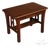 Antique Mission Oak Arts & Crafts Writing Desk With Drawer And Cutout Sides For Sale