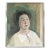 Mid-Century Modern 'Agnes' Vintage Original Swedish Expressive Figurative Portrait Oil Painting, Framed For Sale