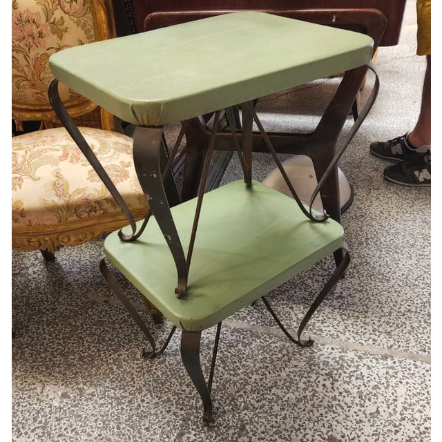 1940s Pair of Neoclassical Inspired by Jansen Stools For Sale - Image 4 of 4