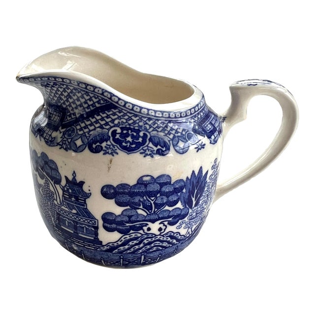 Vintage Blue Willow Creamer Chairish