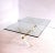 Gold French Gilt Brass, Acrylic Glass & Glass Coffee Table, 1980s For Sale - Image 8 of 9