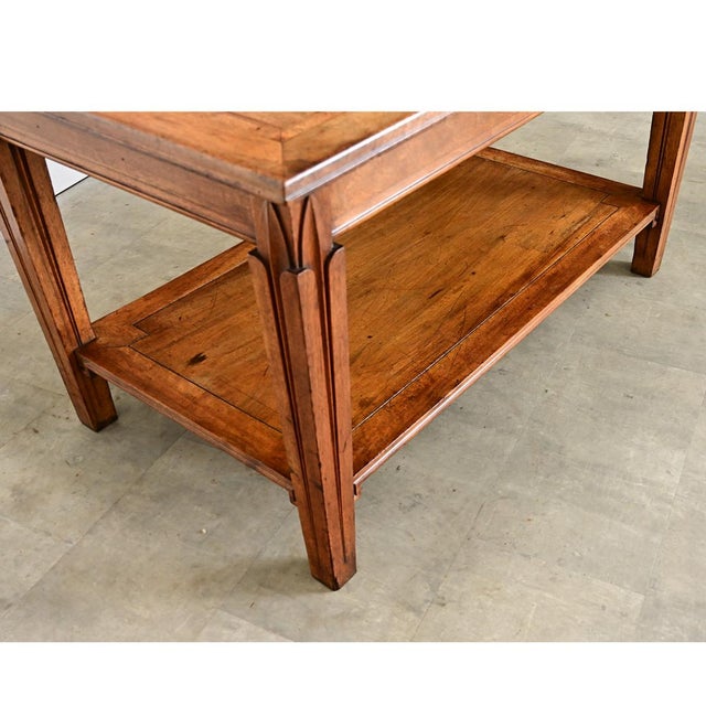 Wood French Early 20th Century Art Nouveau Work Table For Sale - Image 7 of 15