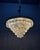 Bronze and Crystal Chandelier, Italy, 1950s For Sale - Image 4 of 11