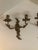 French Louis XV Bronze Detailed Candle Wall Sconces - A Pair For Sale - Image 9 of 9