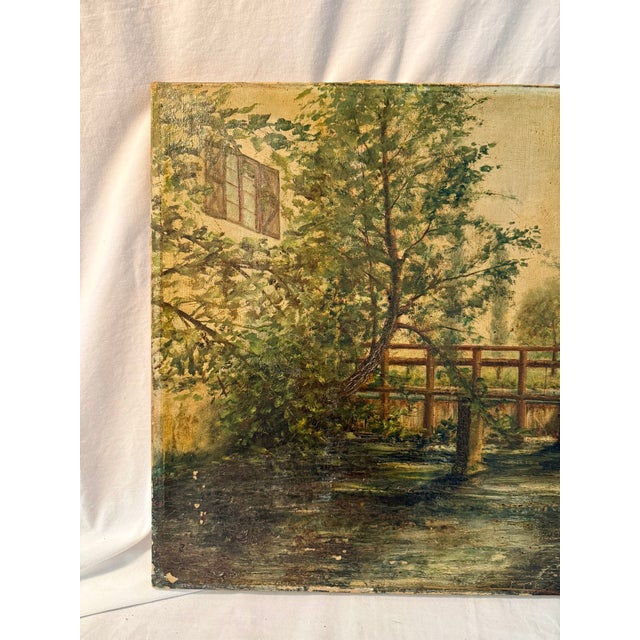 French Vintage, French, Oil on Canvas, Landscape For Sale - Image 3 of 15