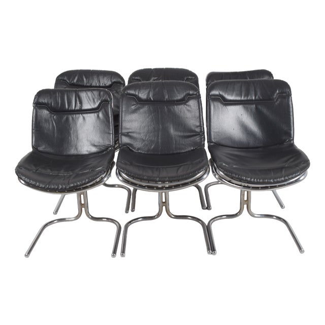 Vintage Chairs by Gastone Rinaldi, 1970, Set of 8 For Sale
