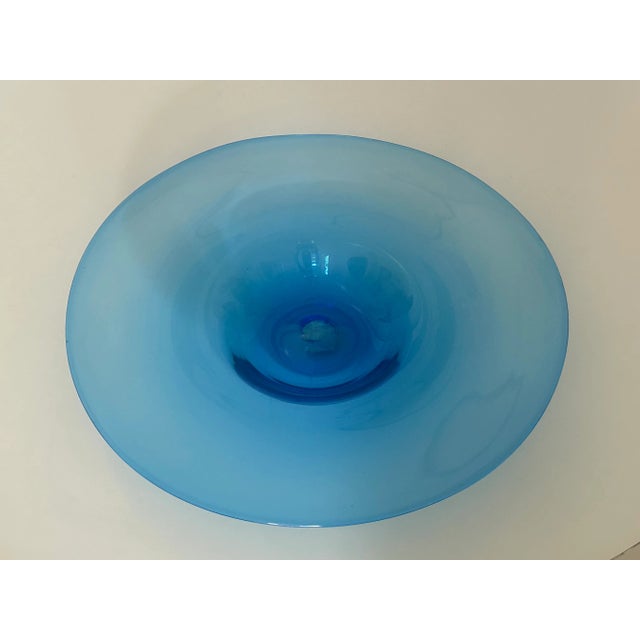 Large Venetian Murano glass fruit bowl centerpiece designed by Cenedese, circa 1960s, designed by Antonio da Ros, hand...