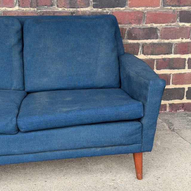 Folke Ohlsson for Dux Sofa 4 Seater 96” Danish Midcentury Modern For Sale - Image 9 of 11