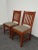 Pair of Vintage L. & J. G. Stickley Mission Cherry Wood Side Chairs For Sale In Los Angeles - Image 6 of 12
