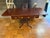 Wood Elegant Mahogany and Brass Drop-Leaf Expandable Sofa Table With Drop Down Sides For Sale - Image 7 of 9