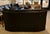 Nicoletti Salotti Italian Dark Gray/Black Leather Three Piece Set (Couch, Love Seat, Chair/Ottoman) For Sale In Phoenix - Image 6 of 7
