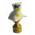 1970s Art Glass White Cat Figurine Lamp Finial For Sale