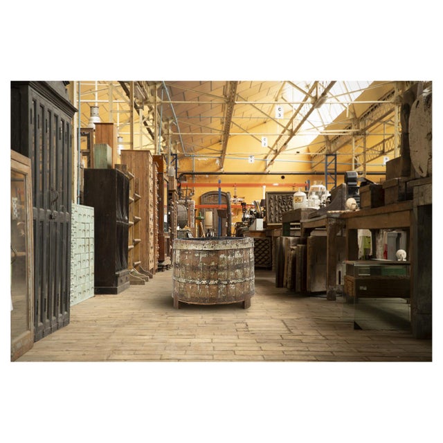 Wood Rustic Solid Wood Barrel For Sale - Image 7 of 8