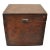 Antique English Walnut Tea Caddy Small Desk Box Victorian With Dovetail For Sale