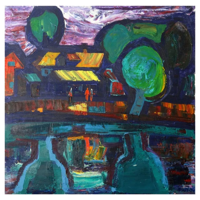 Valdis Bush, Millennium, 1976, Oil on Canvas For Sale