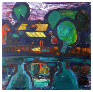Valdis Bush, Millennium, 1976, Oil on Canvas