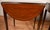 1920 Pair of English Hepplewhite Mahogany & Satinwood Inlay Pembroke Side Tables / End Tables For Sale - Image 12 of 18
