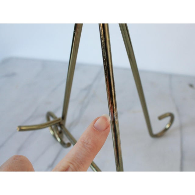 Late 20th Century Vintage Brass Tone Art Easel For Sale - Image 5 of 10