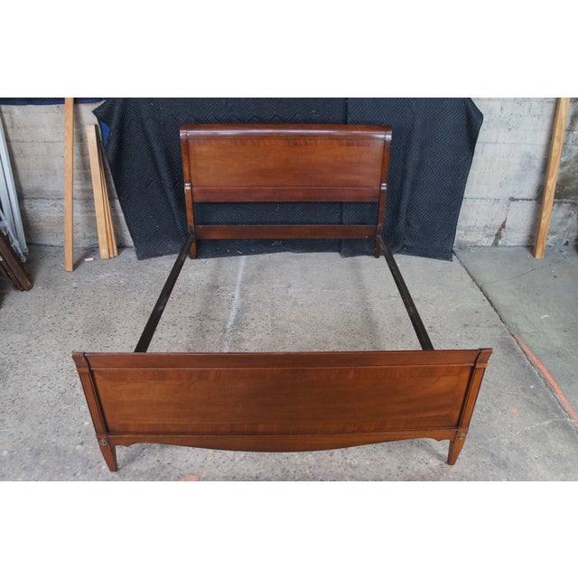 Broyhill Mid Century Broyhill Mahogany Full Size Bed For Sale - Image 4 of 12