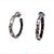1990s Pair of John Hardy Estate Pebble Hoop Earrings Sterling Silver For Sale - Image 4 of 6