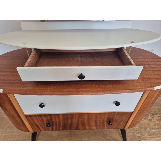 Mid-Century Dressing Table Mirror by Harris Lebus Link, 1950s For Sale - Image 10 of 14