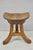 Vintage Mid Century Modern Mahogany Adolf Loos Theban Style Tripod Saddle Stool For Sale - Image 13 of 17