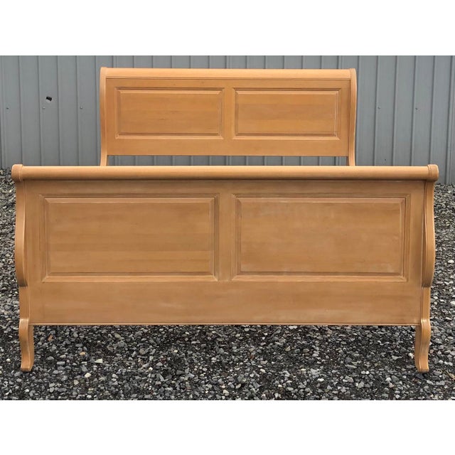 Ethan Allen Country French Sleigh Bed Queen Size Chairish