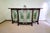 Rustic Diane Ross Signed Rustic Breakfront Credenza-Reclaimed Oak & Fused Glass Art For Sale - Image 3 of 18