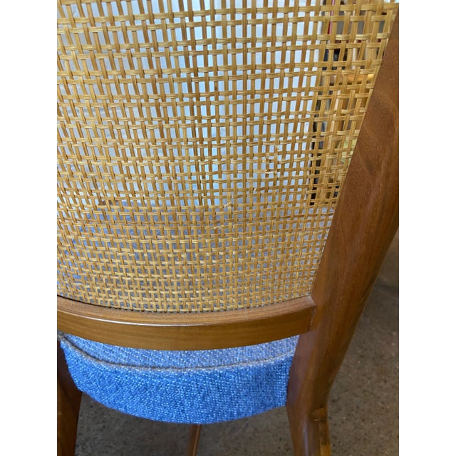 Brown Set of Four Kipp Stewart for Drexel Walnut Dining Chairs For Sale - Image 8 of 11