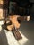 Brown French Brutalist Side Chair in Carved Oak, 1960s For Sale - Image 8 of 9