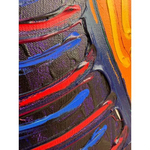 Contemporary 1986 Van Johnson “Van’s Road” Original Acrylic Painting, Arles, France For Sale - Image 3 of 12